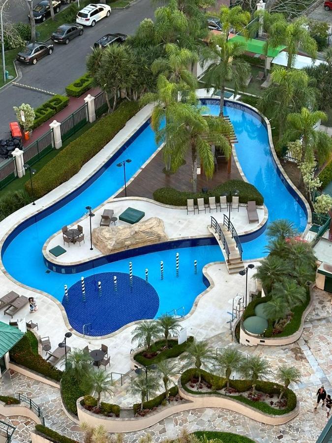 Flat Com Vista Panoramica -15- Na Barra Da Tijuca - Estacionamento Gratuito - Frigobar - Ar Condicionado - Piscina - Academia - Balsa Para Praia Gratis - Varanda - Vista Parcial Mar E Lagoa Rio de Janeiro Buitenkant foto